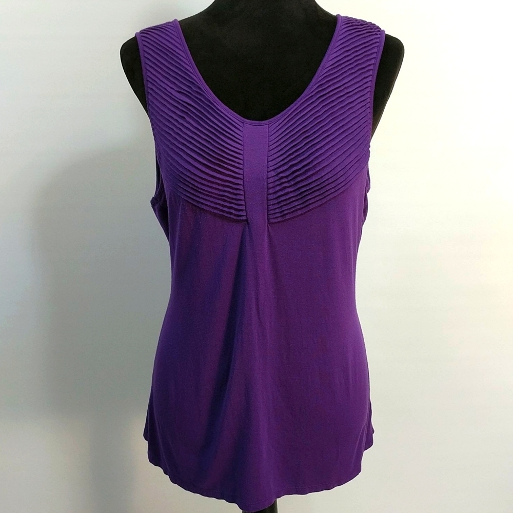 Coldwater Creek Purple Tank Top Size M